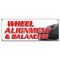 Signmission WHEEL ALIGNMENT & BALANCING BANNER SIGN acsi brakes tire batteries auto B-Wheel Alignment & Balanc - alternate 1